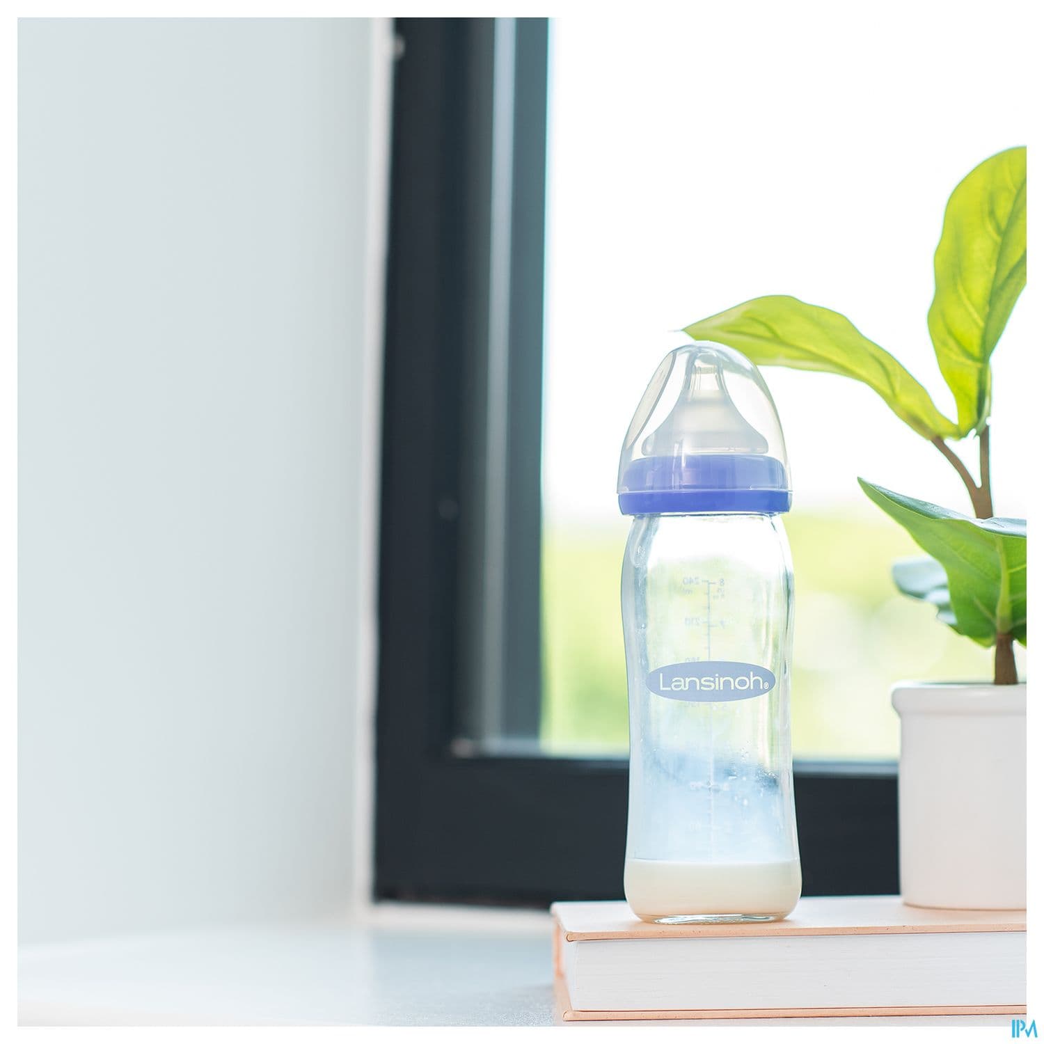LANSINOH BIB VERRE NAT WAVE 240ML