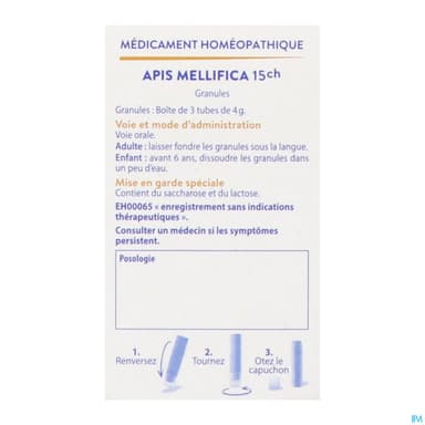 APIS MELLIFICA 15CH 4TG B