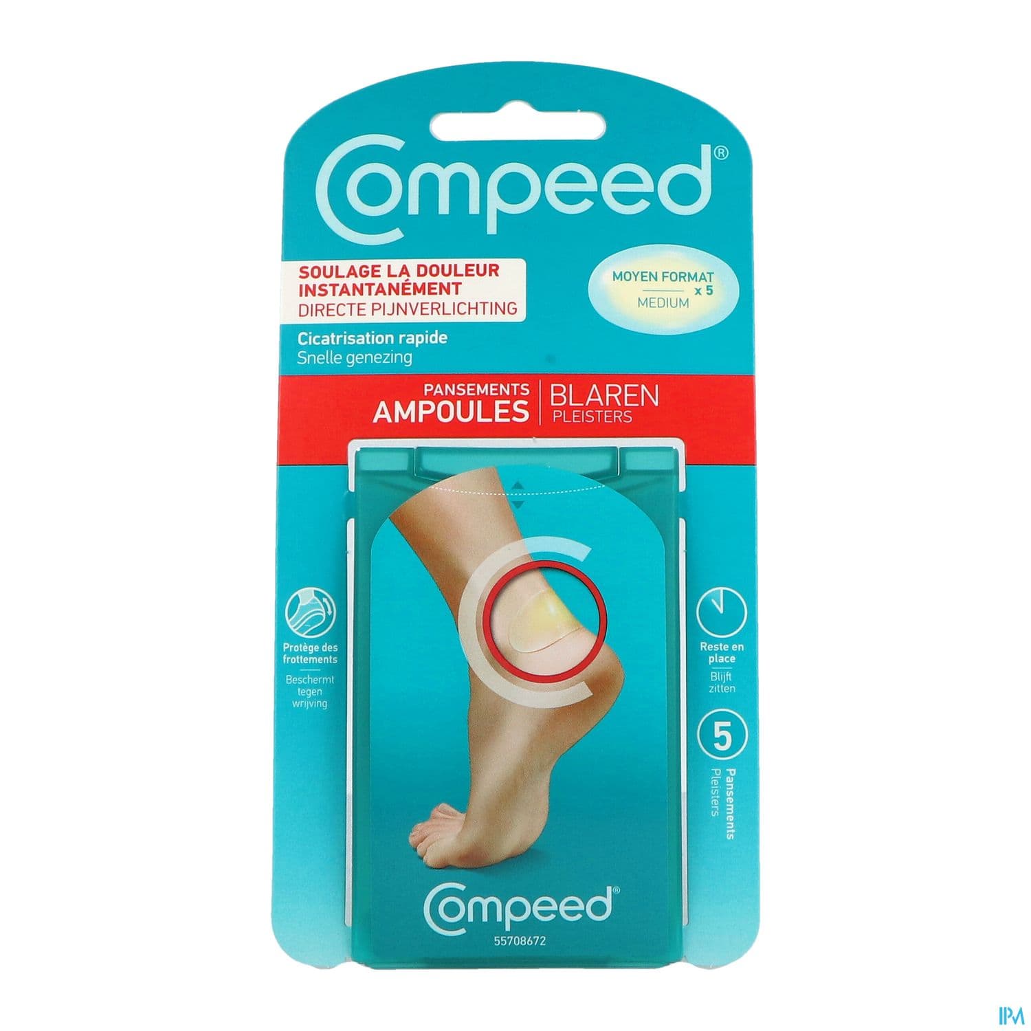 Compeed Pansement Ampoules Moyen Format 5