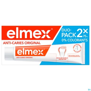 Elmex Anti Caries Dentifrice 75ml X2