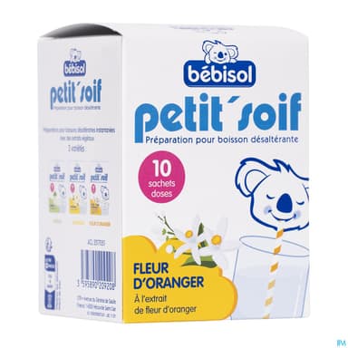 Bebisol Petit Soif Preparation Pour Boisson Fleur Oranger Sachet 10