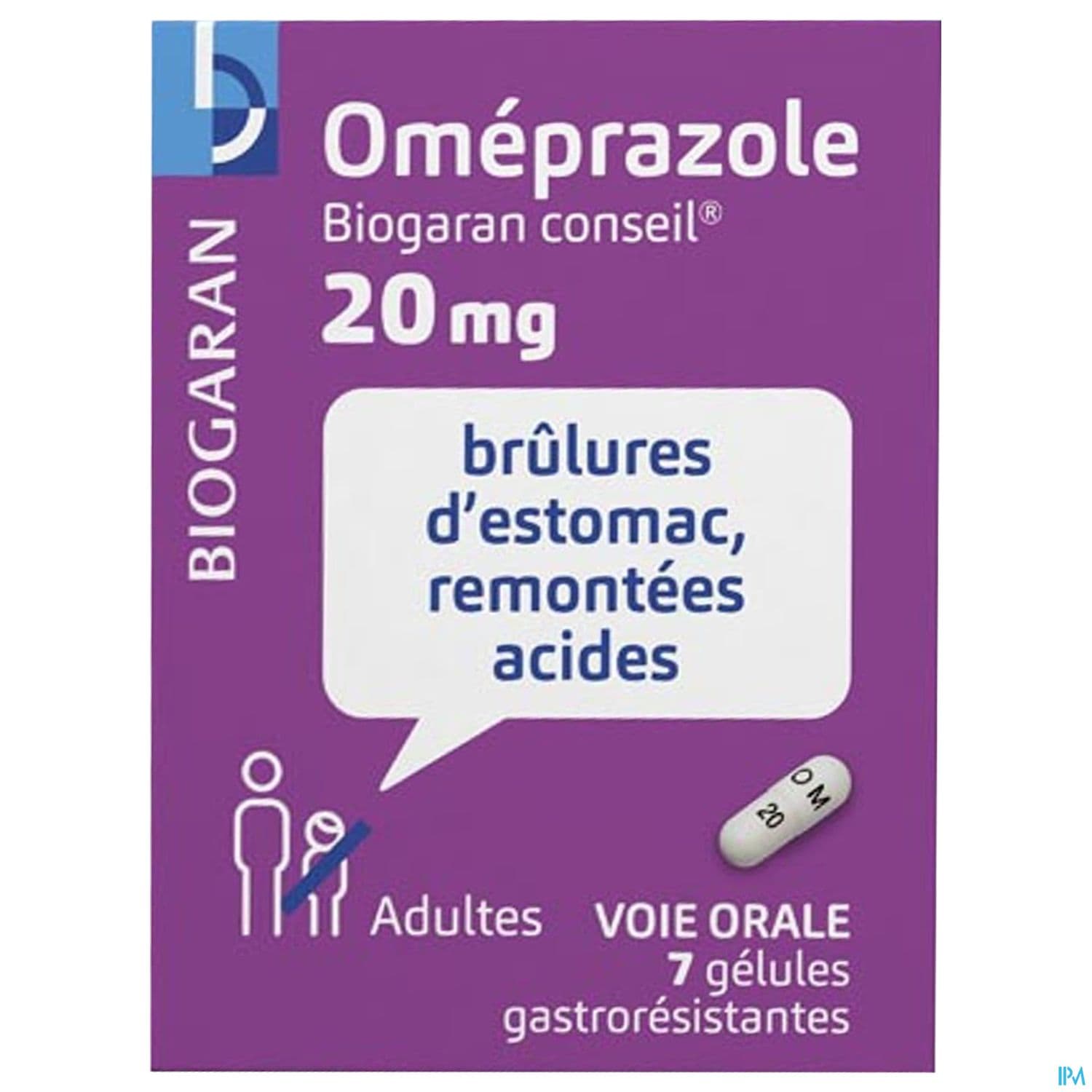 OMEPRAZOLE 20MG BIOG CONS GEL 7