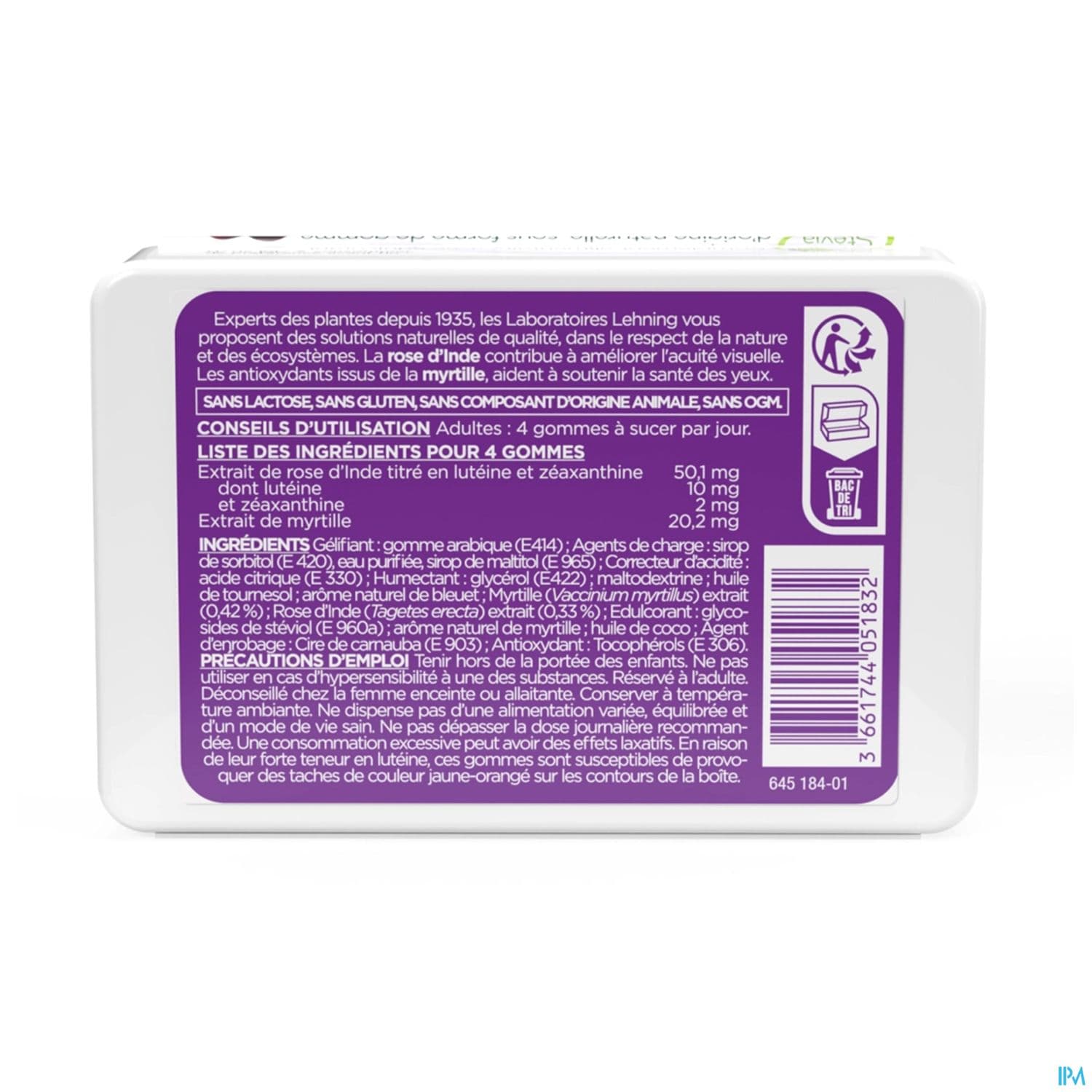 PATE SUISSE LEHNING FATIG VISUEL40