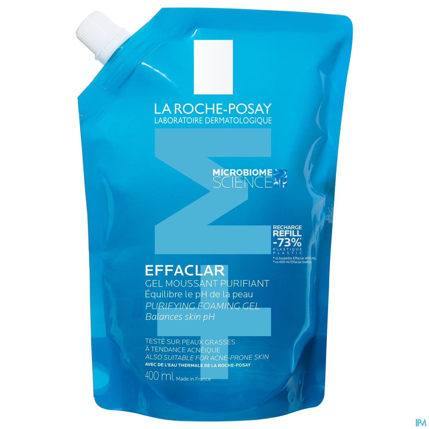 EFFACLAR GEL MOUSS RECH 400ML