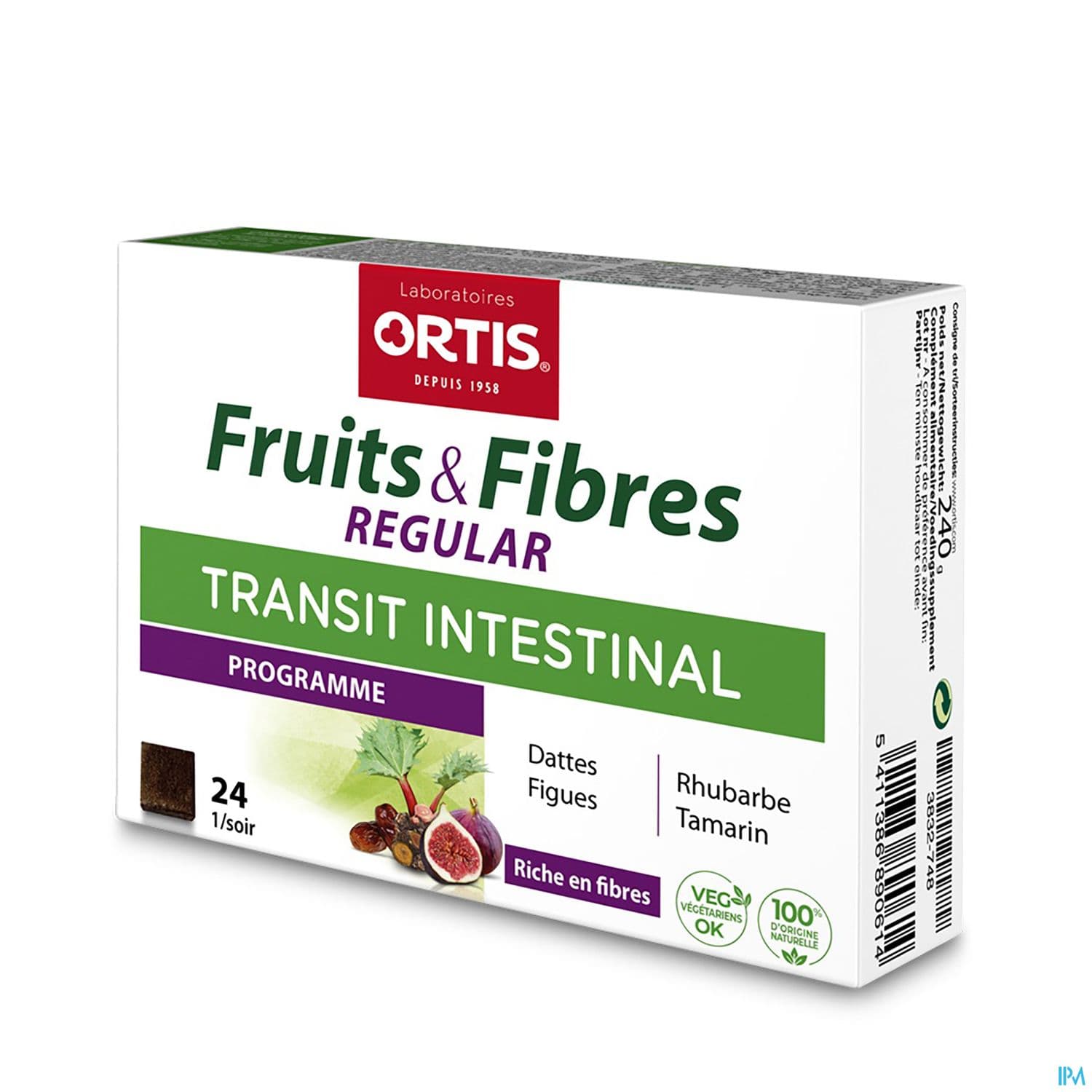 ORTIS FRUIT/FIB TRANS REGUL CUB24