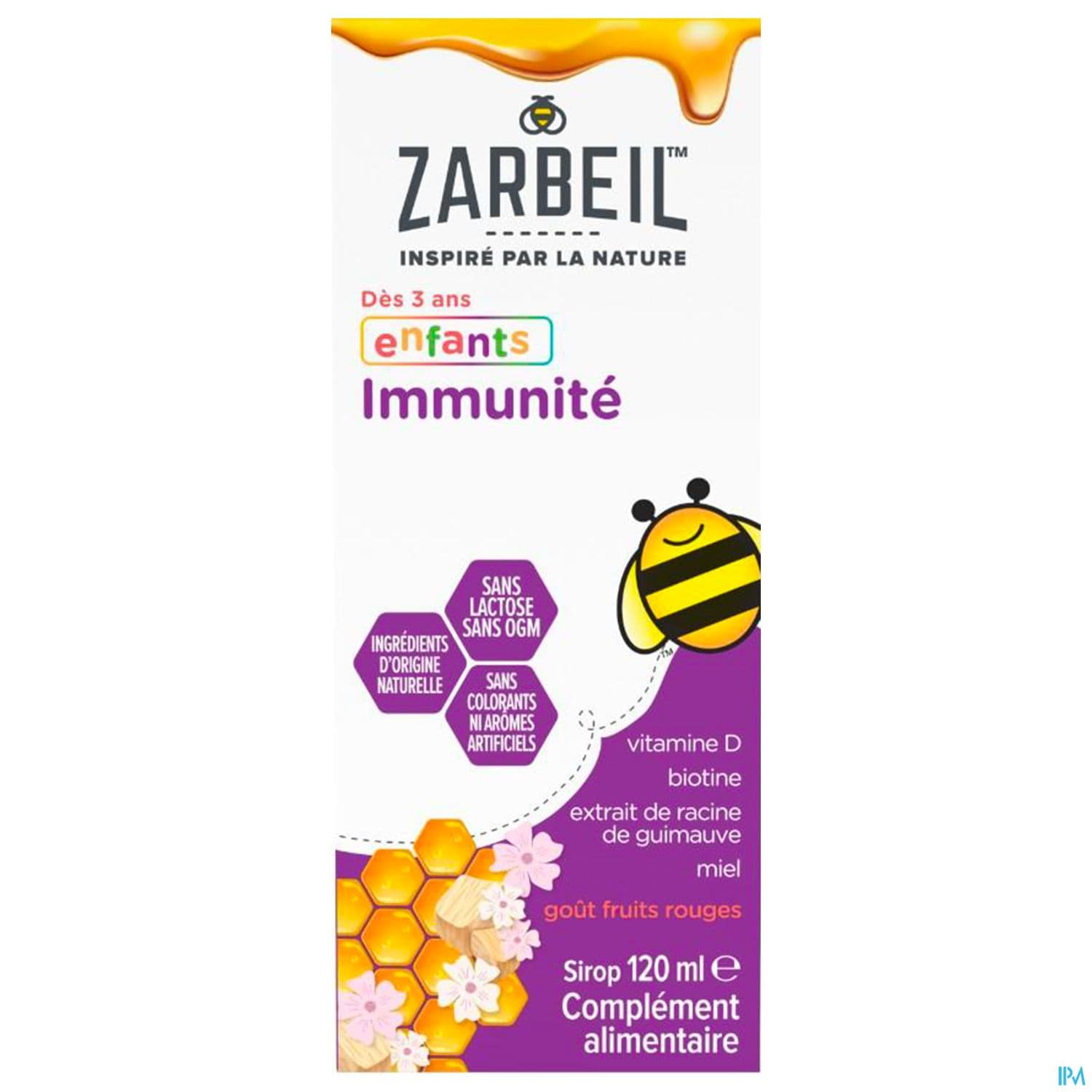 Zarbeil Sirop Enfant Immunite Gout Fruits Rouges 120ml