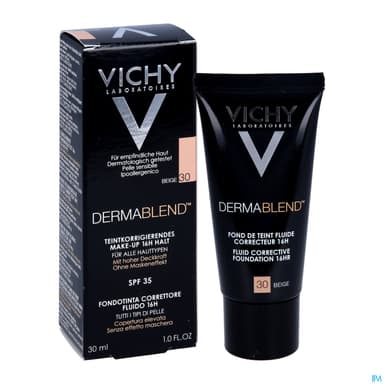 Vichy Dermablend Fluide Fond De Teint Correcteur 30 Beige 30ml