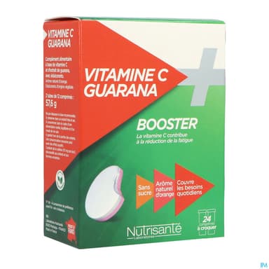 Vitavea Vitamine C + Guarana Comprime Croquer 12 X2