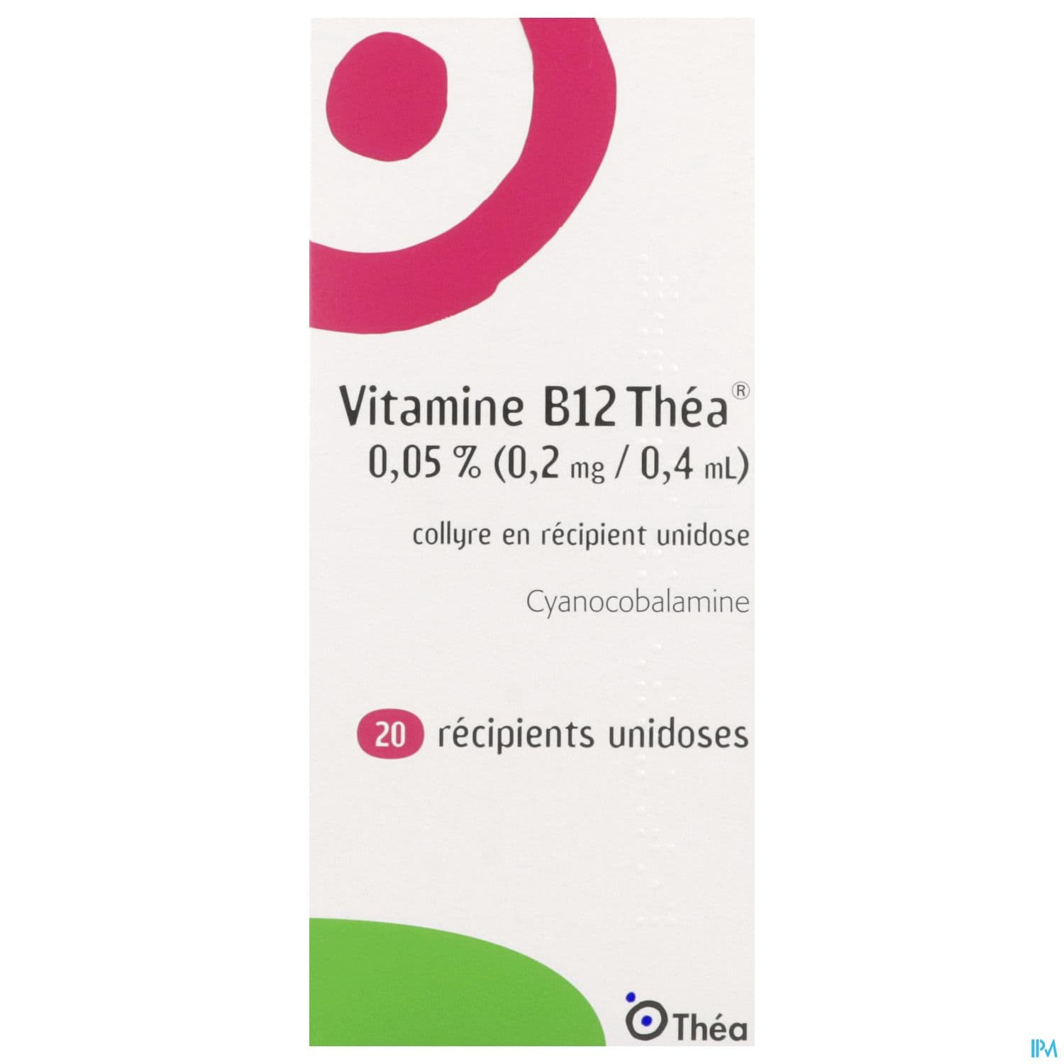 VIT B12 THEA 0,05% (0,2MG/0,4ML) 20UNID/0,4ML