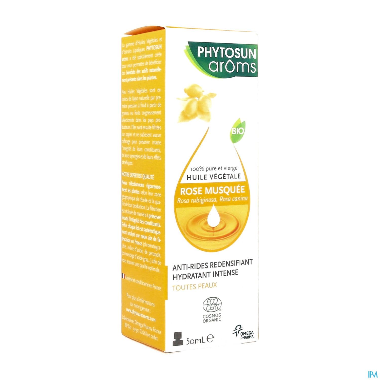 Phytosun Aroms Huile Vegetale Rose Musquee Bio 50ml