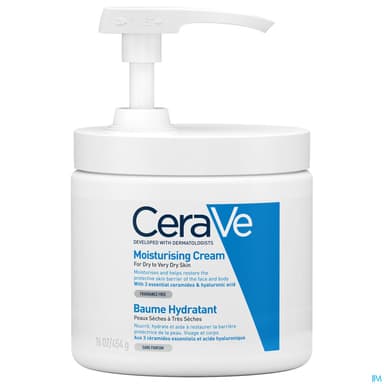 CERAVE BAUME HYDRA POT POMPE 454G