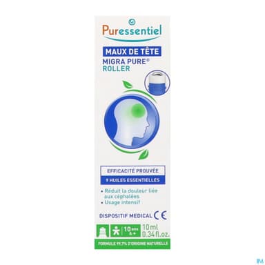 Puressentiel Roller Maux De Tete Migra Pure Aux 9he 10ml