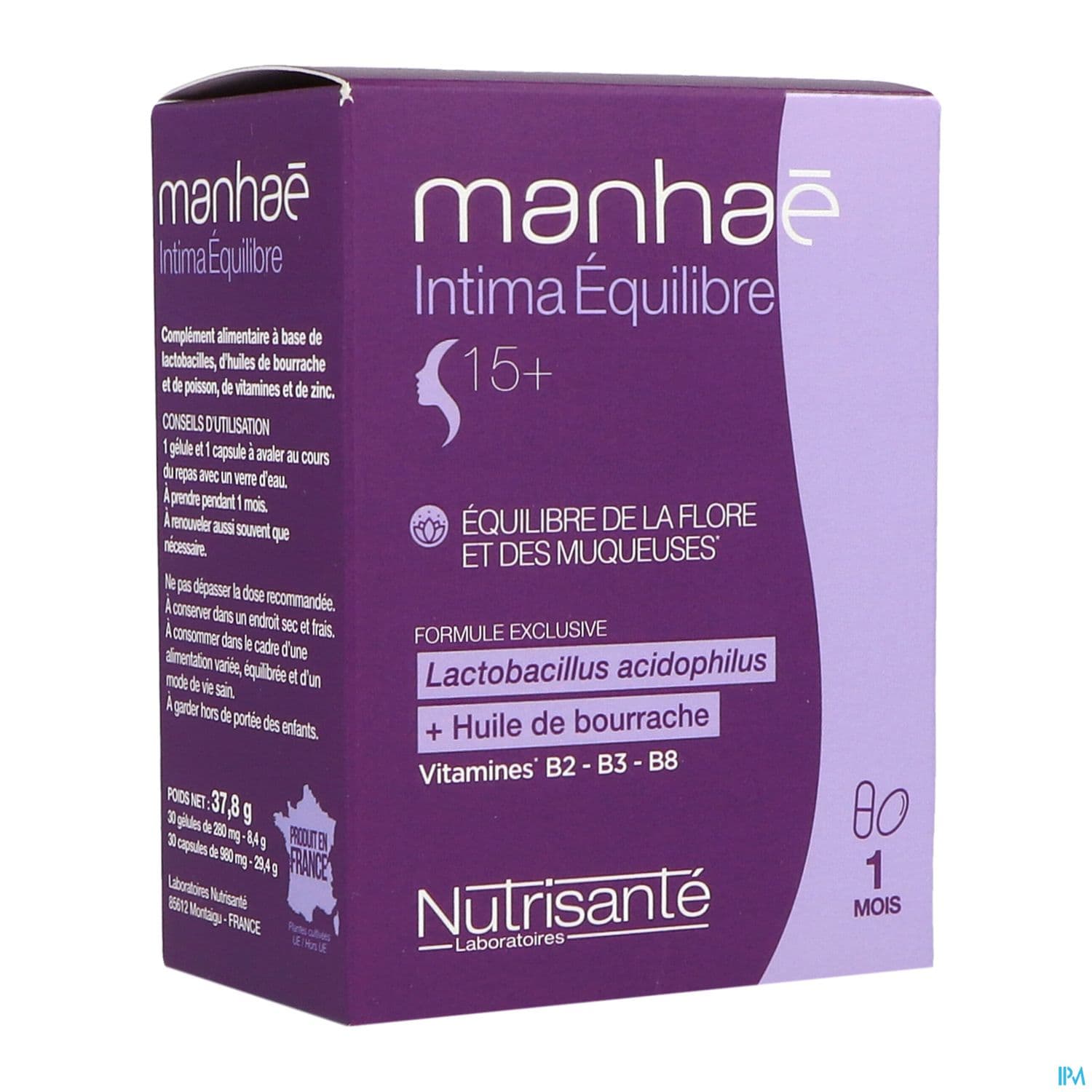 MANHAE INTIMA EQUILIB GEL30+CAPS30