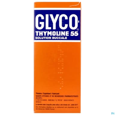 GLYCOTHYMOLINE 55 SOL BUC FL 250ML