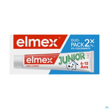 ELMEX JUNIOR PATE DTF 7-12ANS MENTHE 2T/75ML