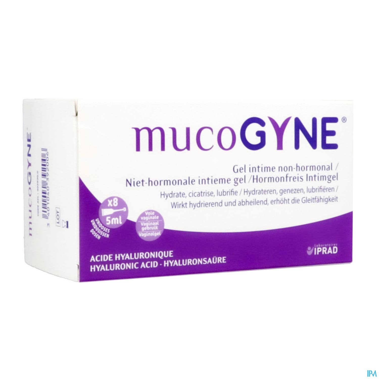 MUCOGYNE GEL INT NON HORMO AC HYALU 8UNID/5ML