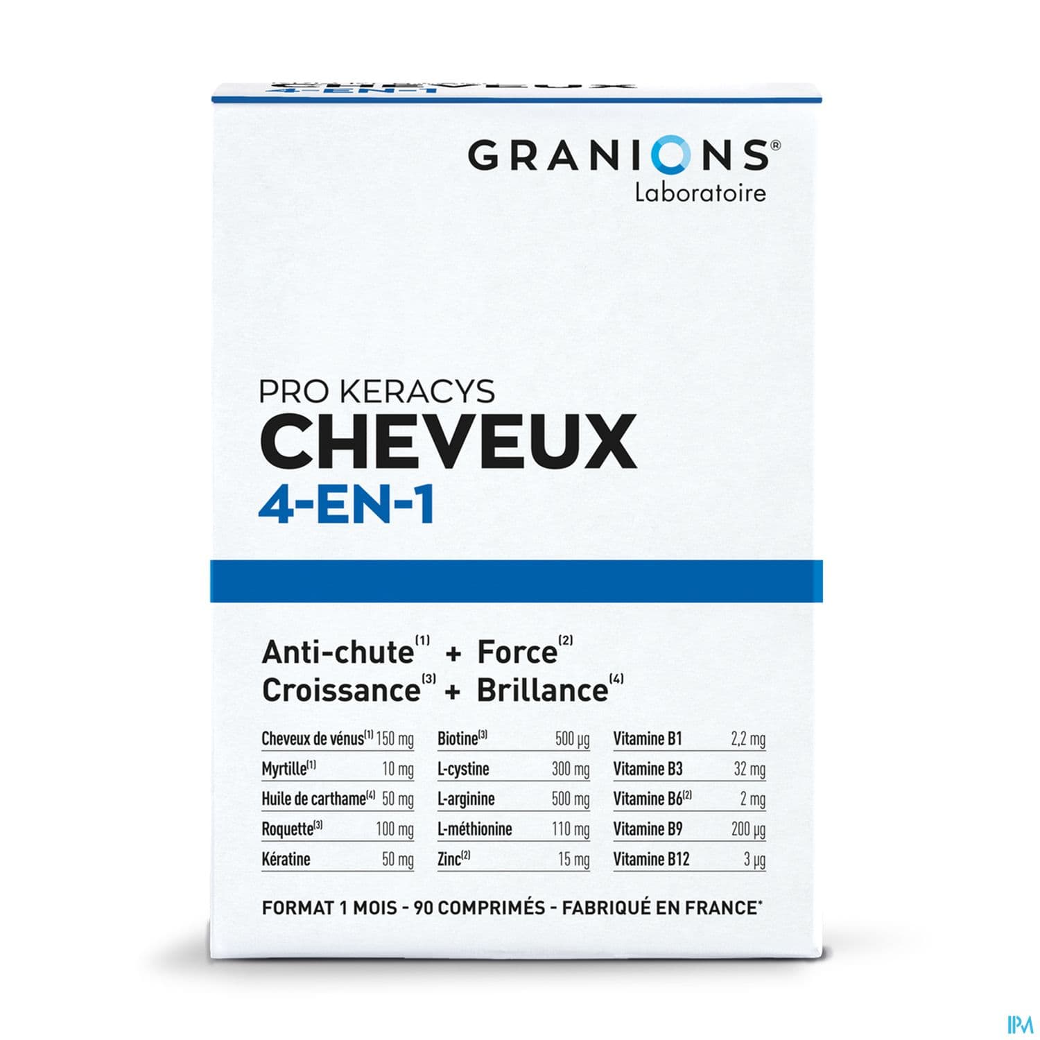 Granions Pro Keracys Cheveux 4en1 1mois Comprime 90