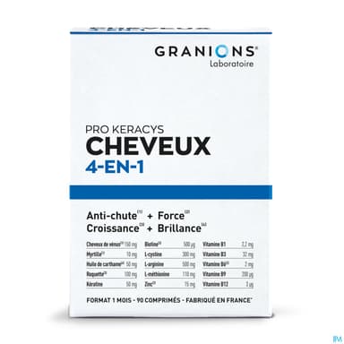 Granions Pro Keracys Cheveux 4en1 1mois Comprime 90