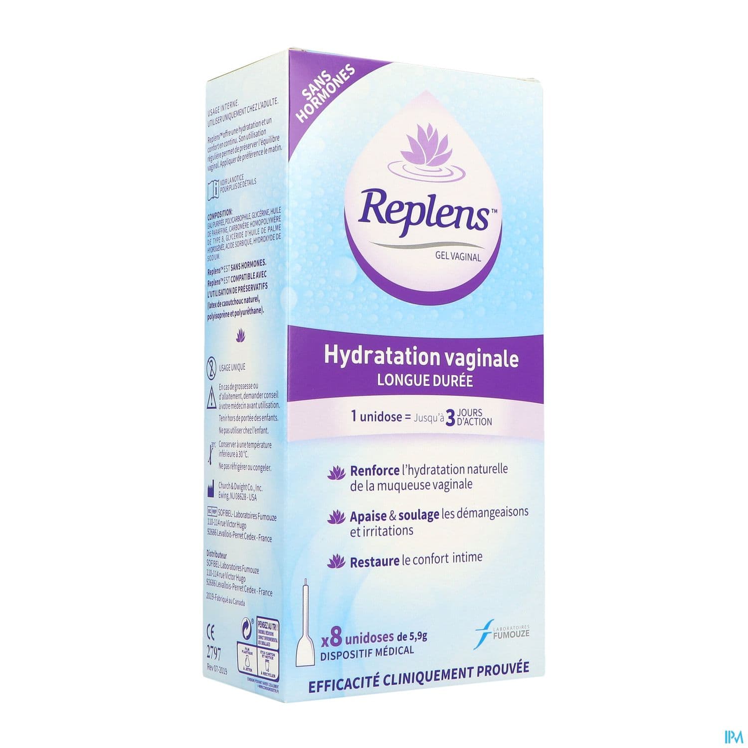 REPLENS GEL VAGINAL UNIDOS BT8