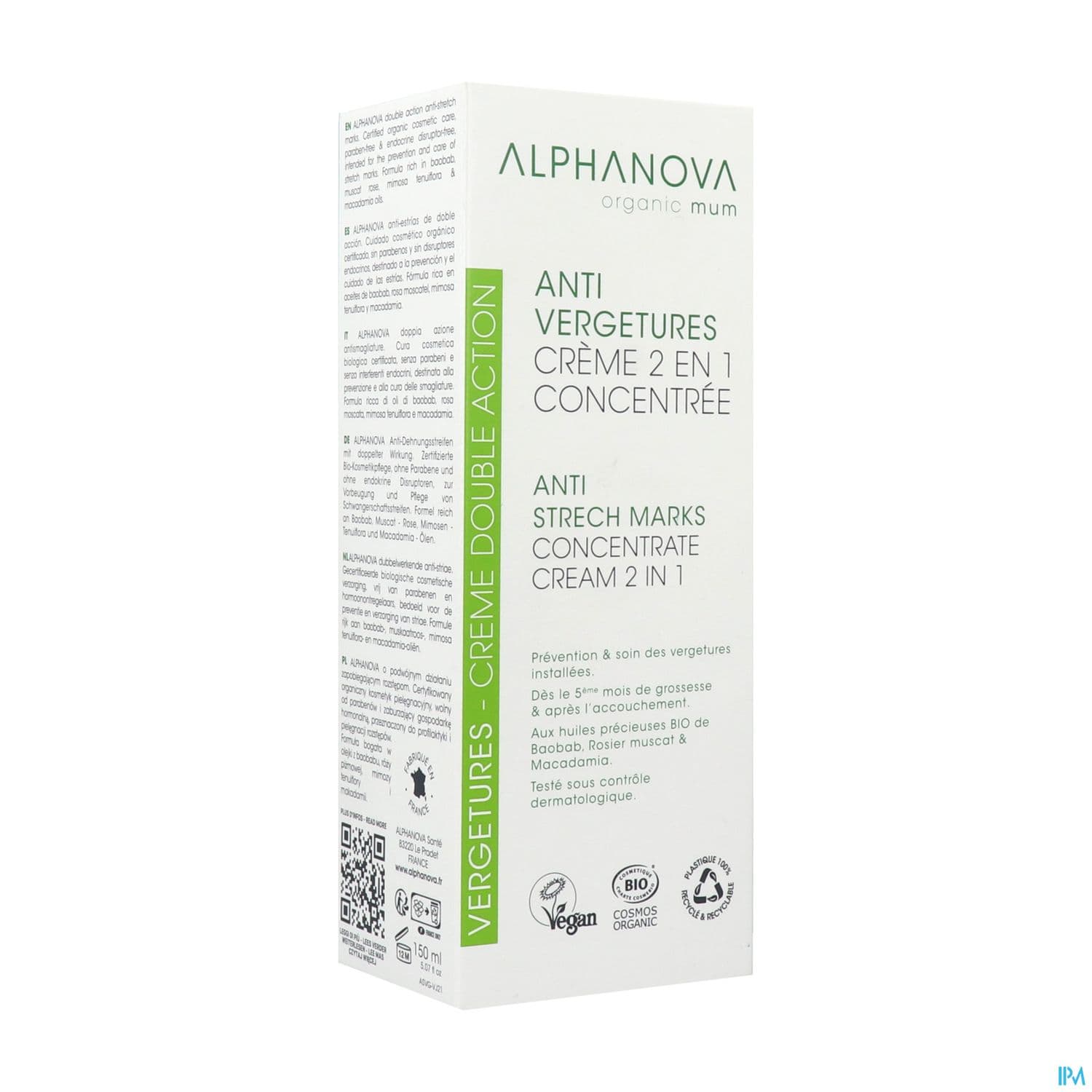 ALPHANOVA SOIN A/VERGETUR BIO150ML — Pharmacie Lillenium Lille by Nexum