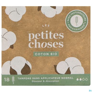 Les Petites Choses Tampon Bio Sans Applicateur Flux Normal 18