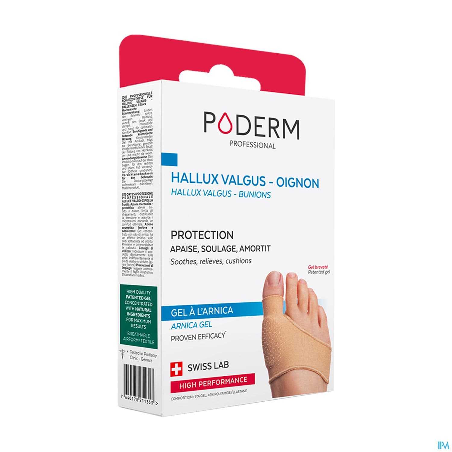 PODERM HALLUX VALGUS OIGNON TU