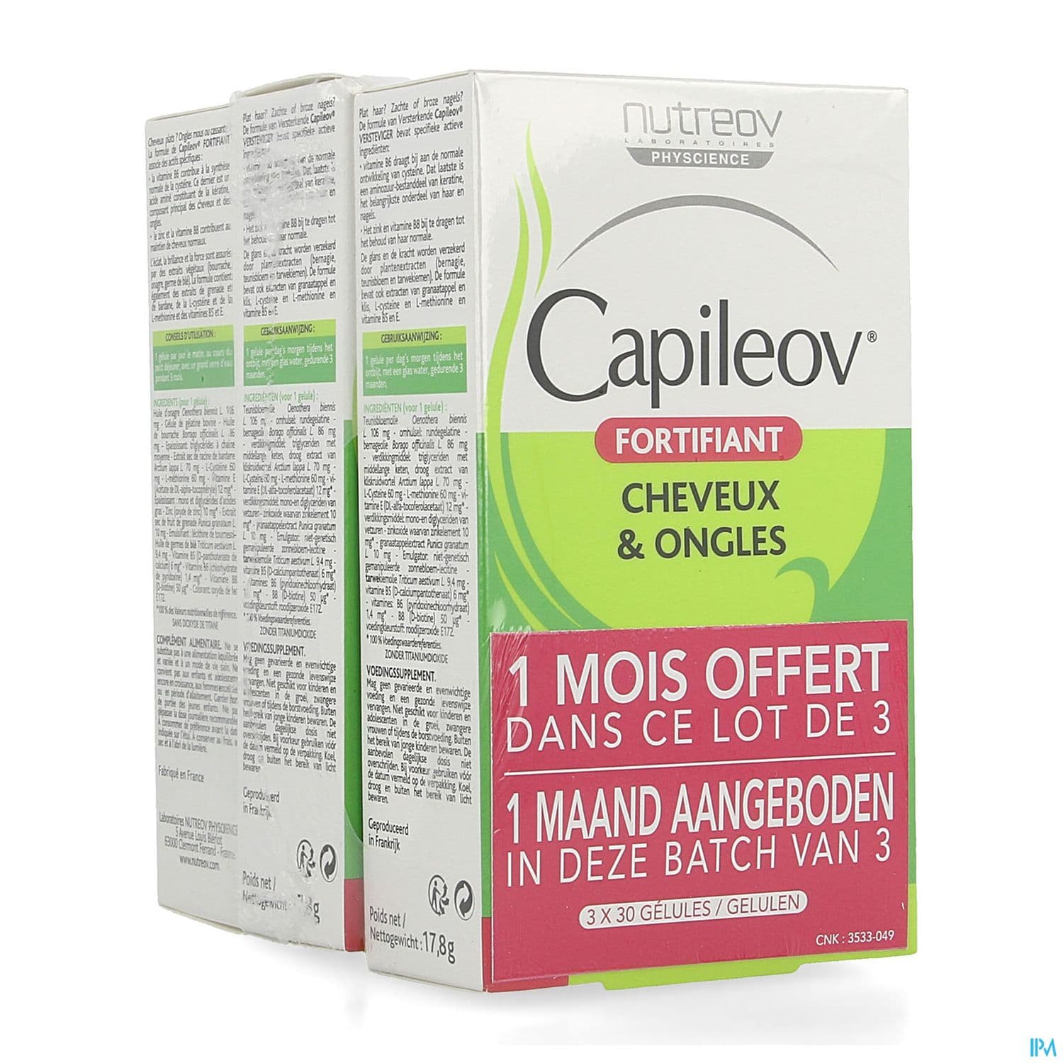 CAPILEOV FORTIFIANT GELUL 30 X3