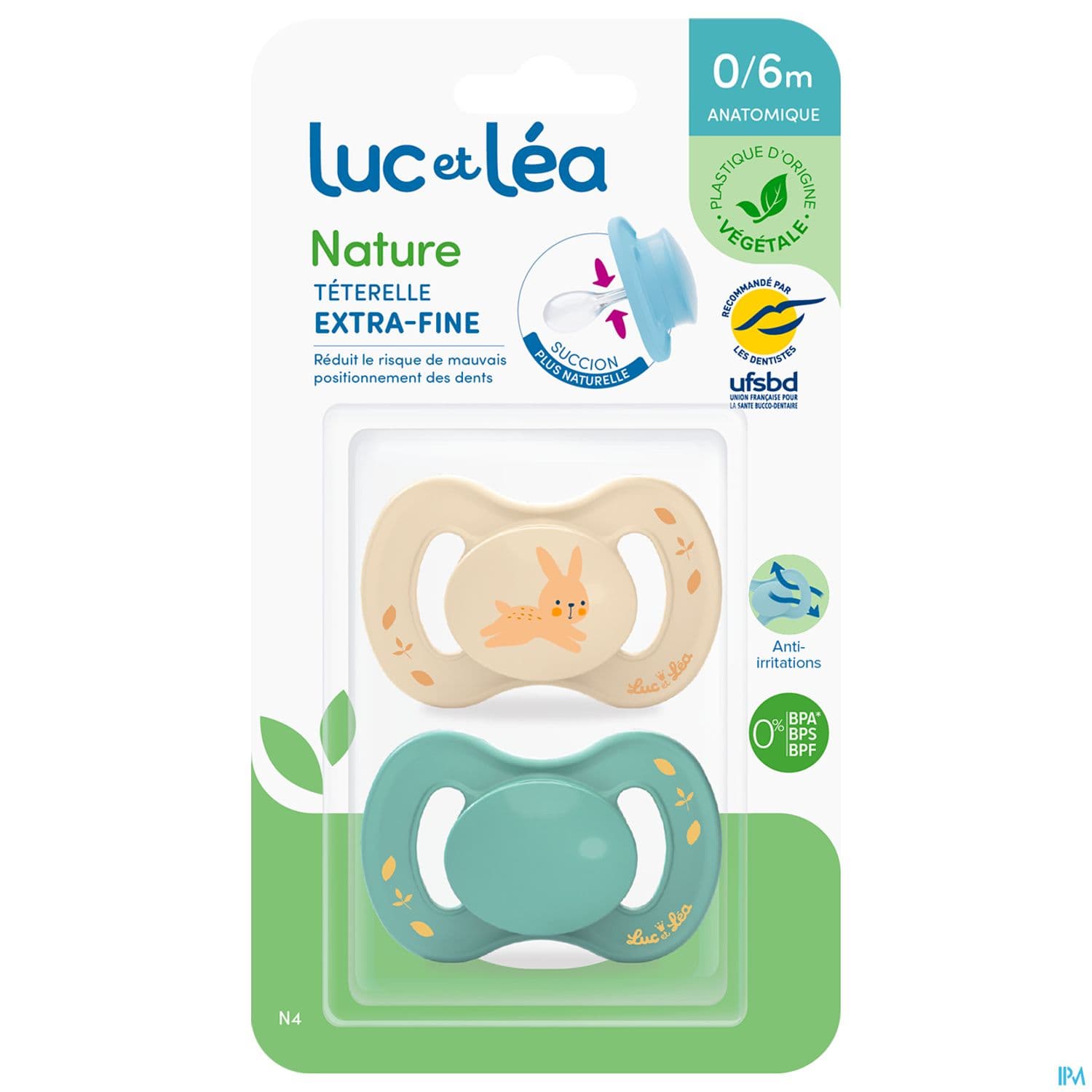 SUCET LUC NATURE LAPIN 0-6M 2