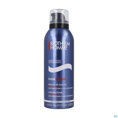 Biotherm Homme Mousse De Rasage Peaux Sensibles Spray 200ml