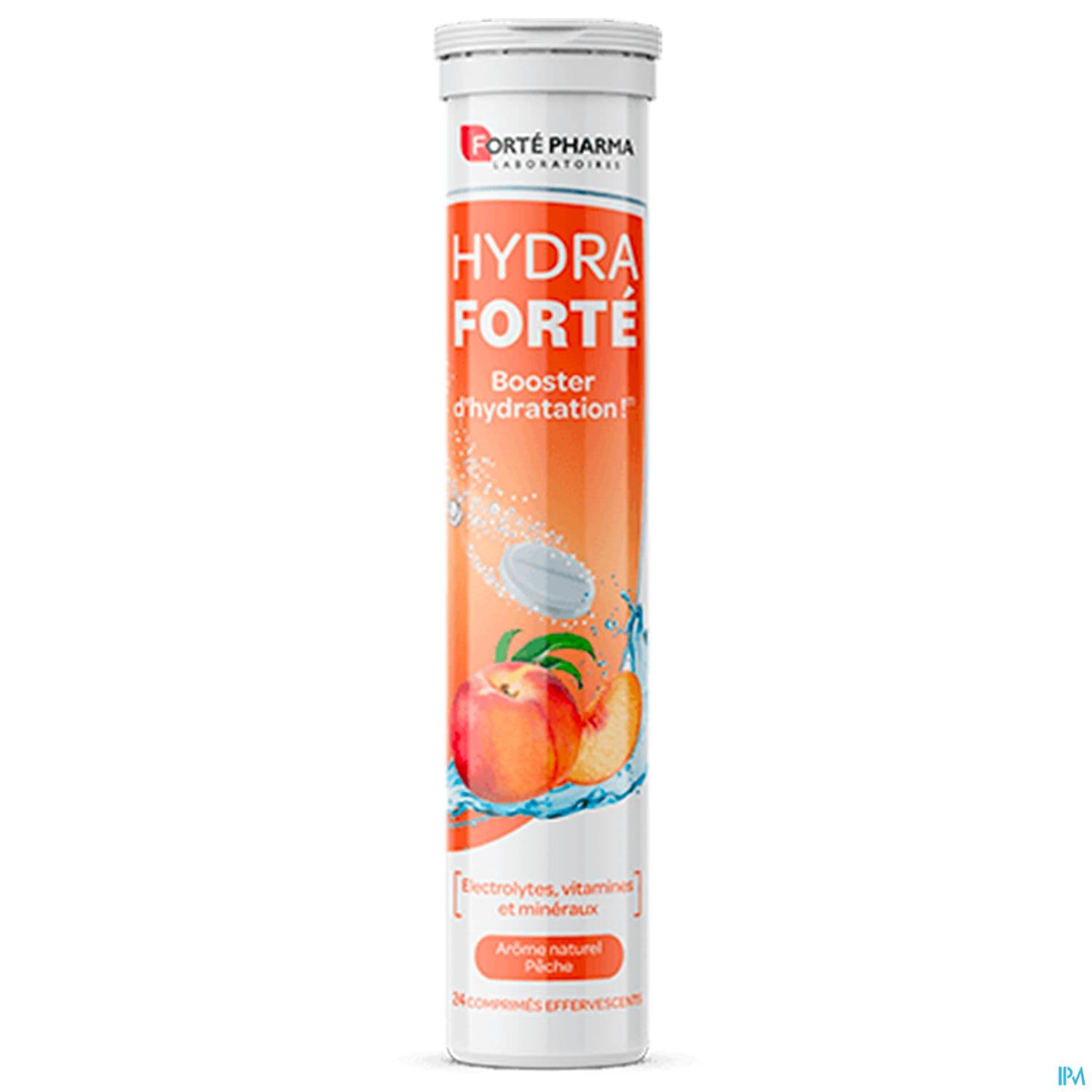 Forte Pharma Hydra Forte Booster D'hydratation Gout Peche Comprime Effervescent 24