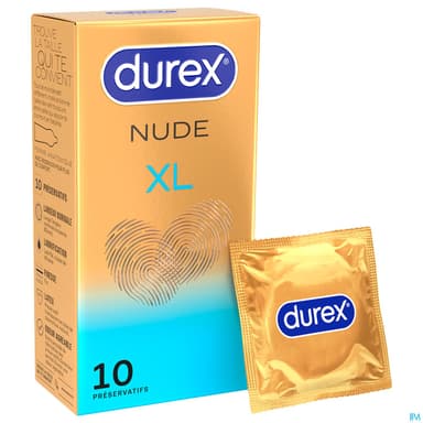 Durex Nude Xl Preservatif 10