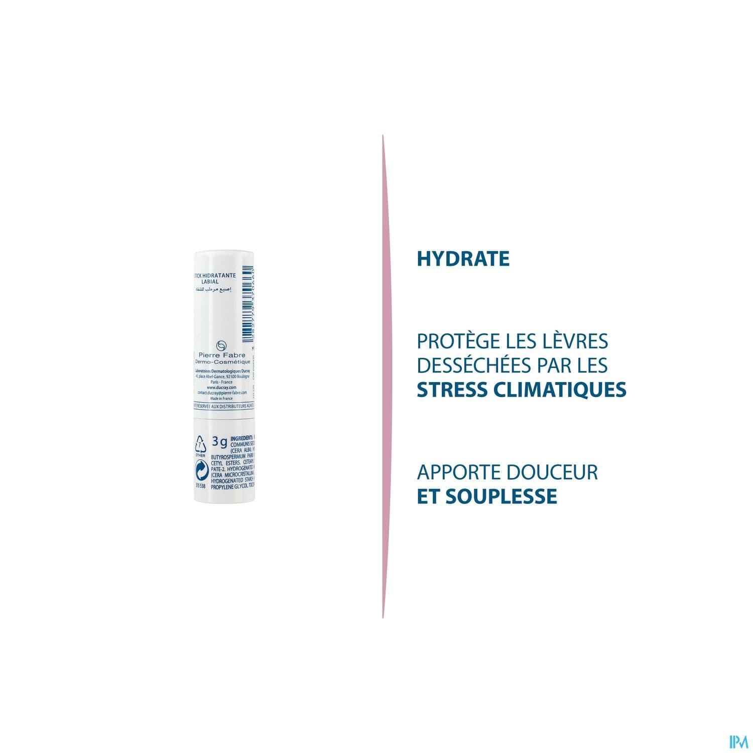 ICTYANE STICK HYDR LEVRE 3G