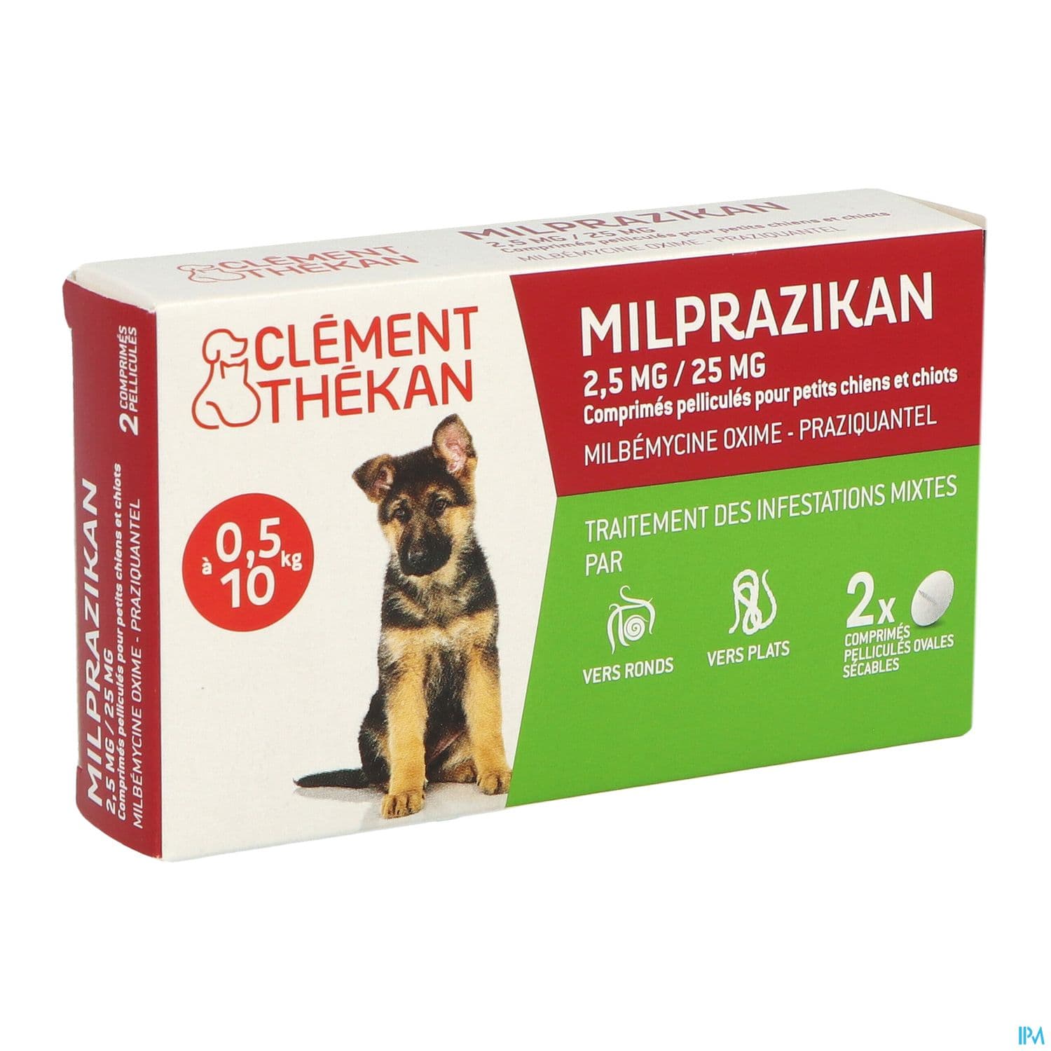 Clement Thekan Milprazikan 2mg5/25mg Chiot Comprime 2