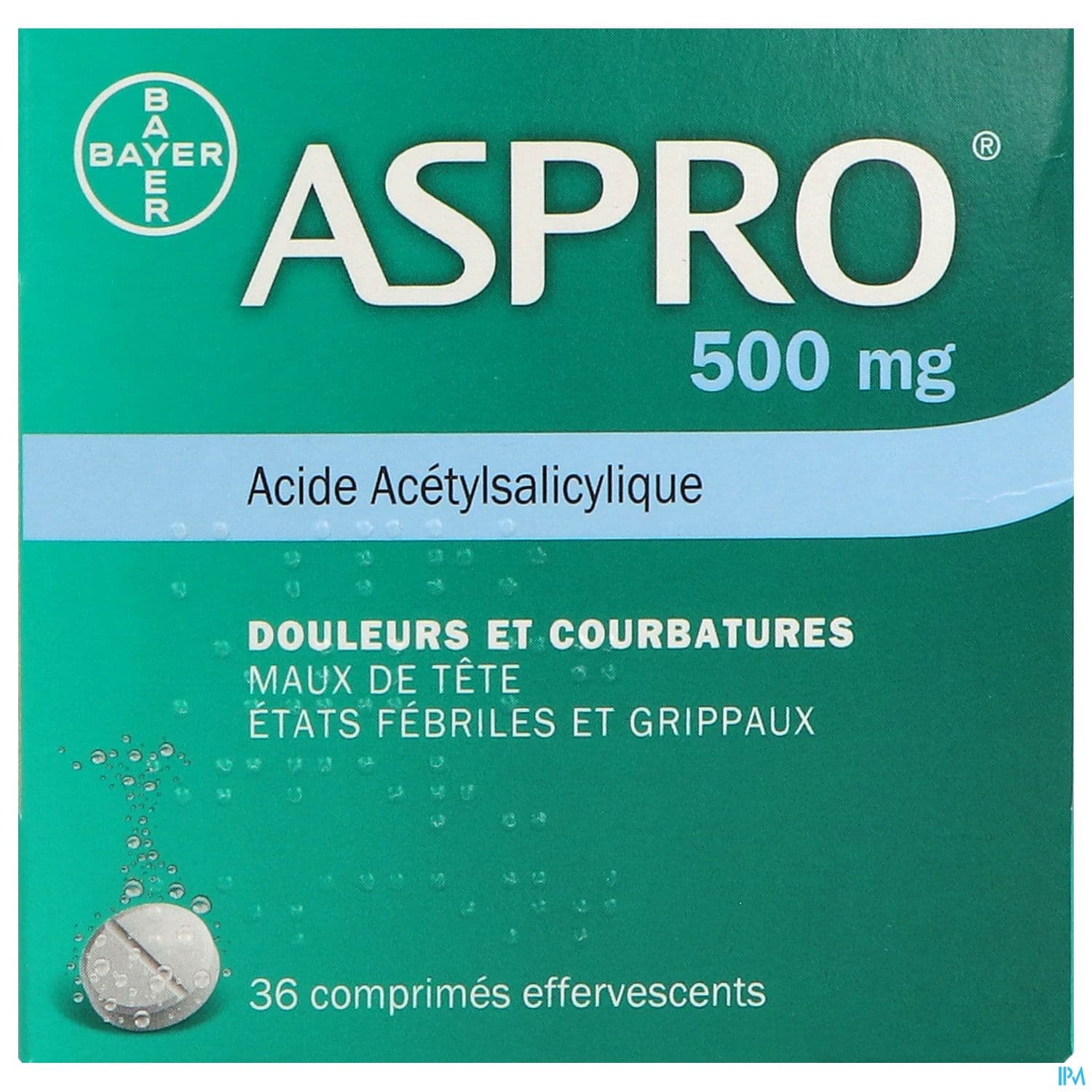 ASPRO 500MG CPR EFF 36