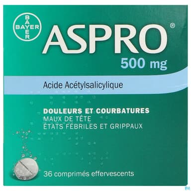ASPRO 500MG CPR EFF 36