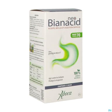Aboca Neobianacid Acidite Reflux Comprime A Sucer 70
