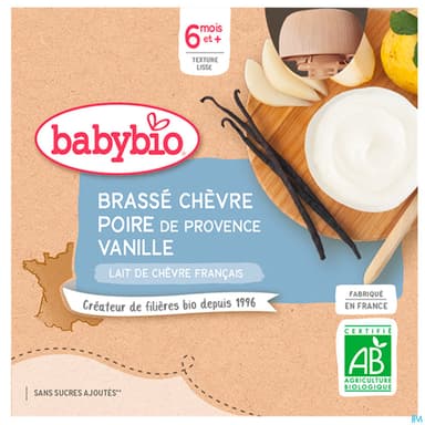 BABYBIO GOURD CHEVR POIR/VAN4X85G