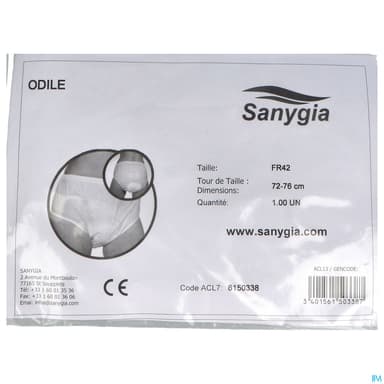 Sanygia Odile Culotte Fermee Plastiq Adulte T 4 42