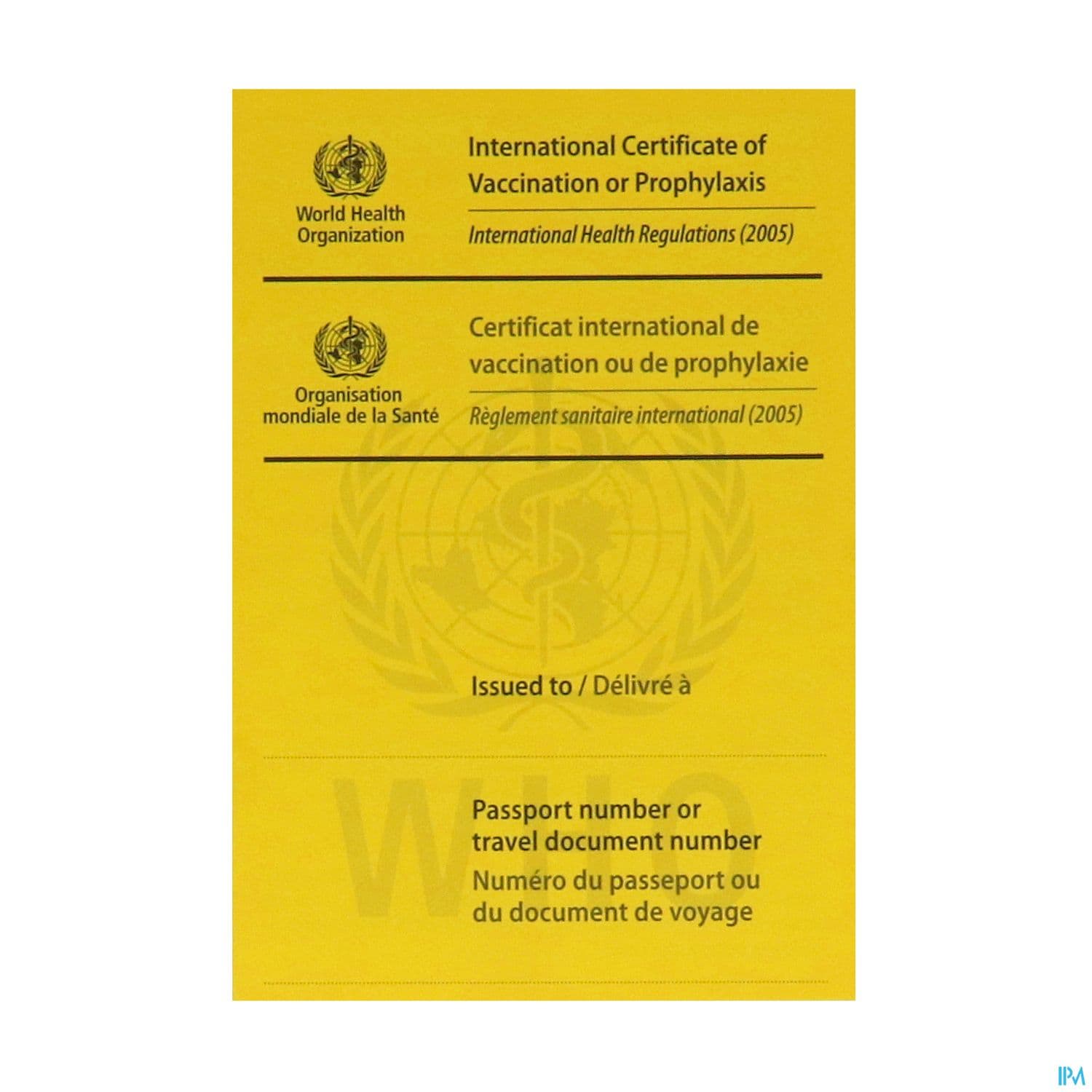 CARNET CERTIF INTERNAT VACC 1