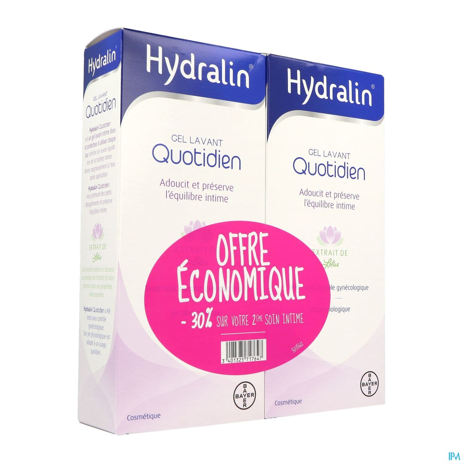 HYDRALIN QUOTIDIEN GEL LAV 400MLX2