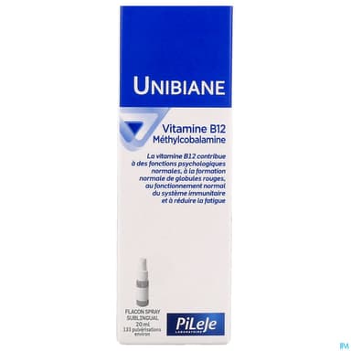 Unibiane Vitamine B12 Fl Pompe 20ml