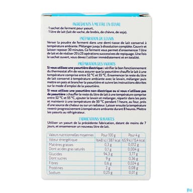 YALACTA FERMENT BIO YAOURT 4GX2