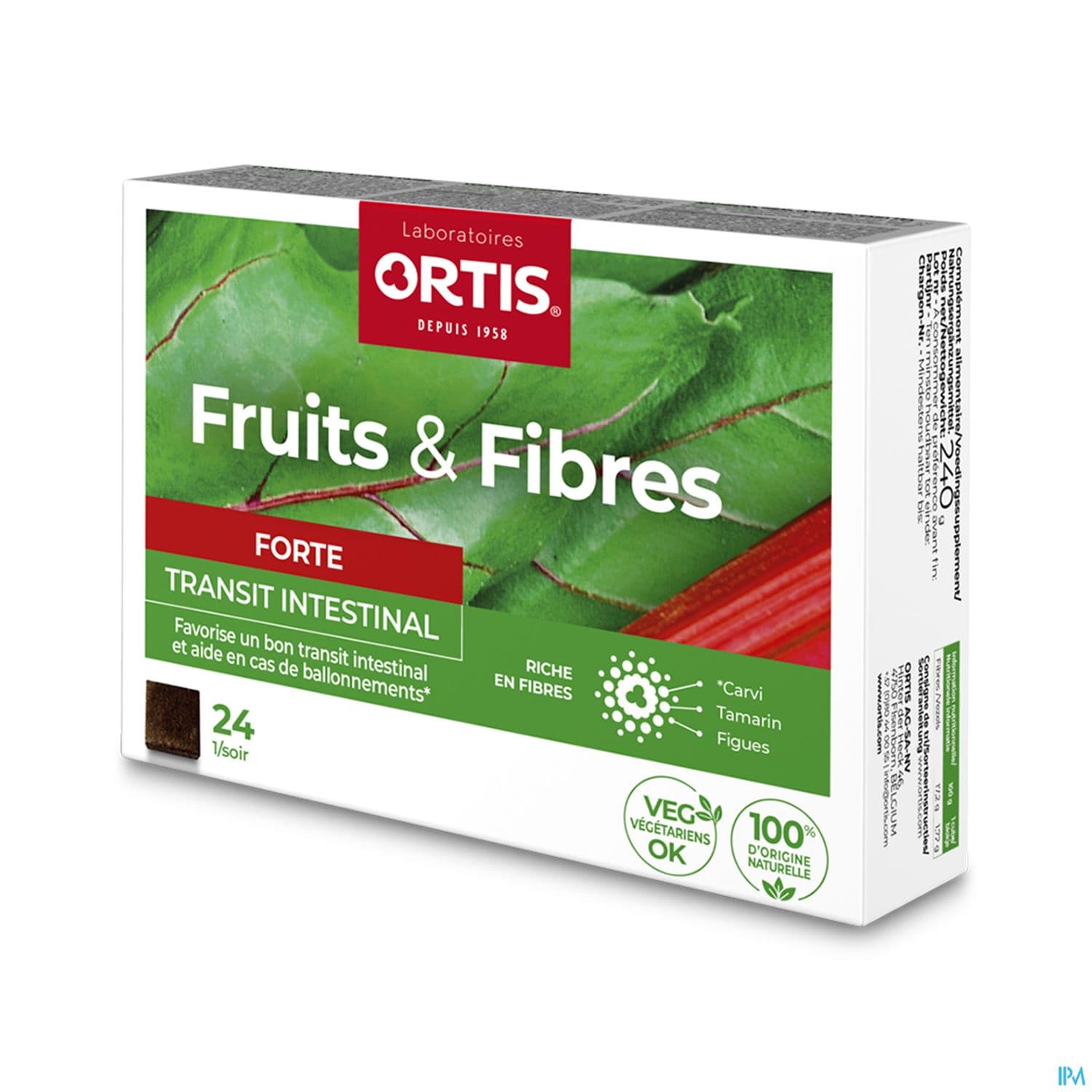 Ortis Fruits & Fibres Forte Cubes 24