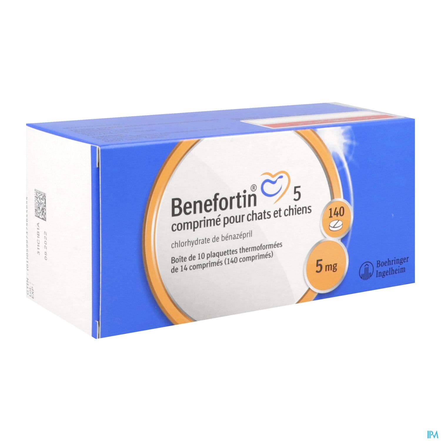 Benefortin 5mg Chien Comprime 140