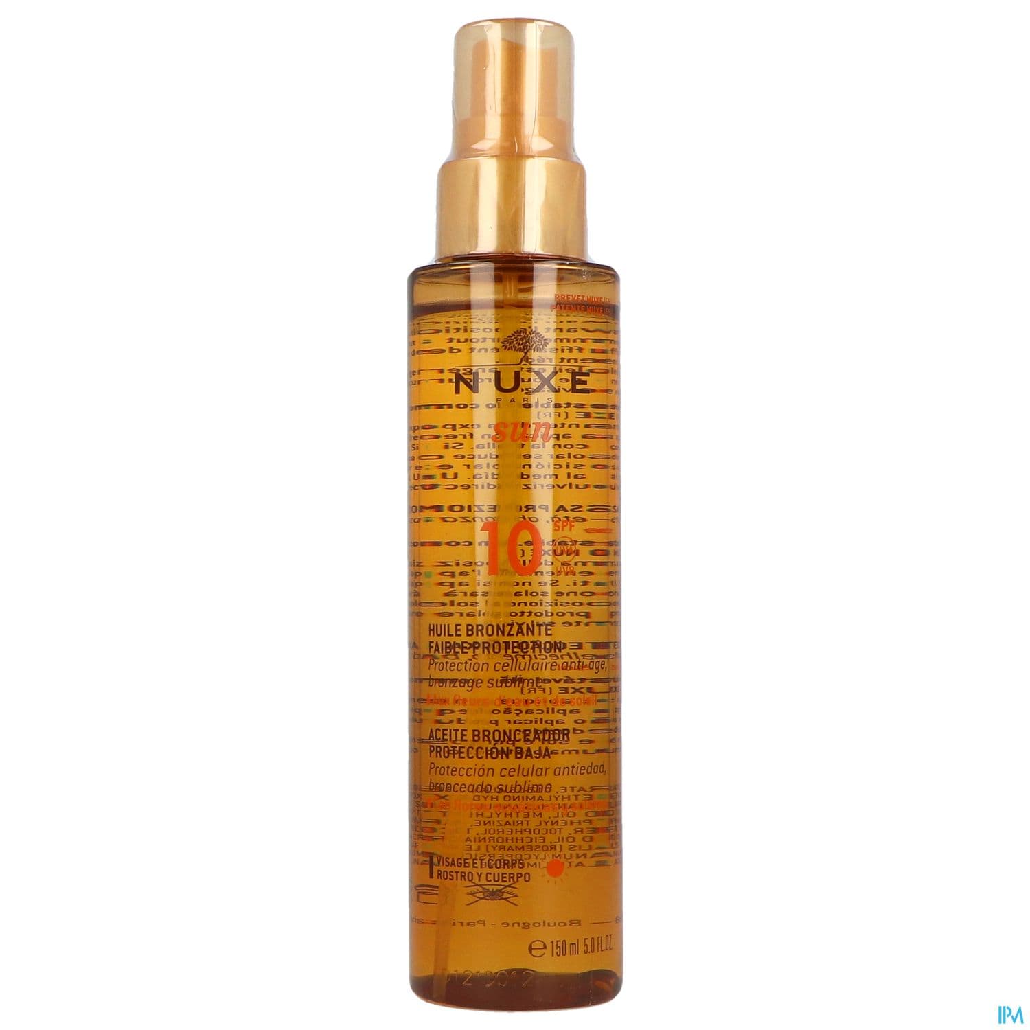 NUXE SUN HLE BRONZ SPF10 150ML
