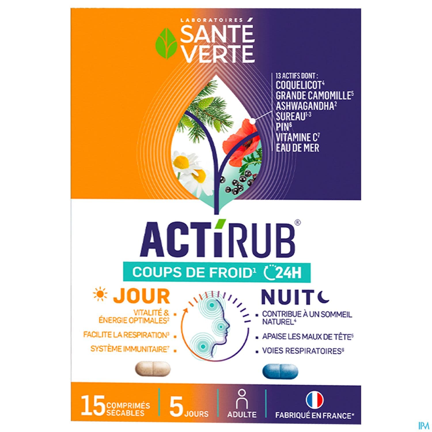 ACTIRUB SANTE VERTE JOUR NUIT CP15