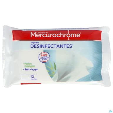 Mercurochrome Lingette Desinfectante 12