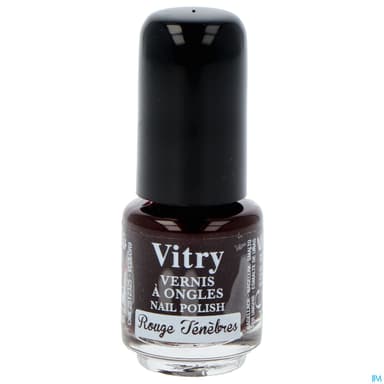 Vitry Vernis Ongles Rouge Tenebres Mini 4ml