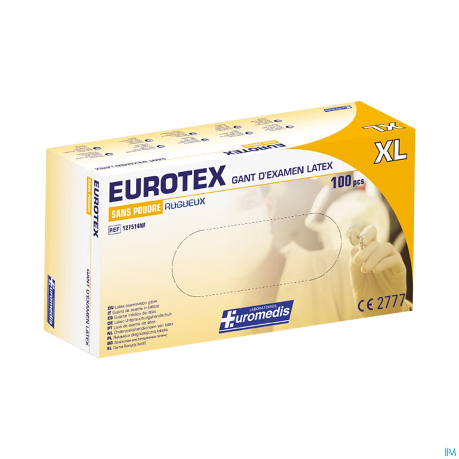 Euromedis Gant Latex Non Poudre T9/10 100