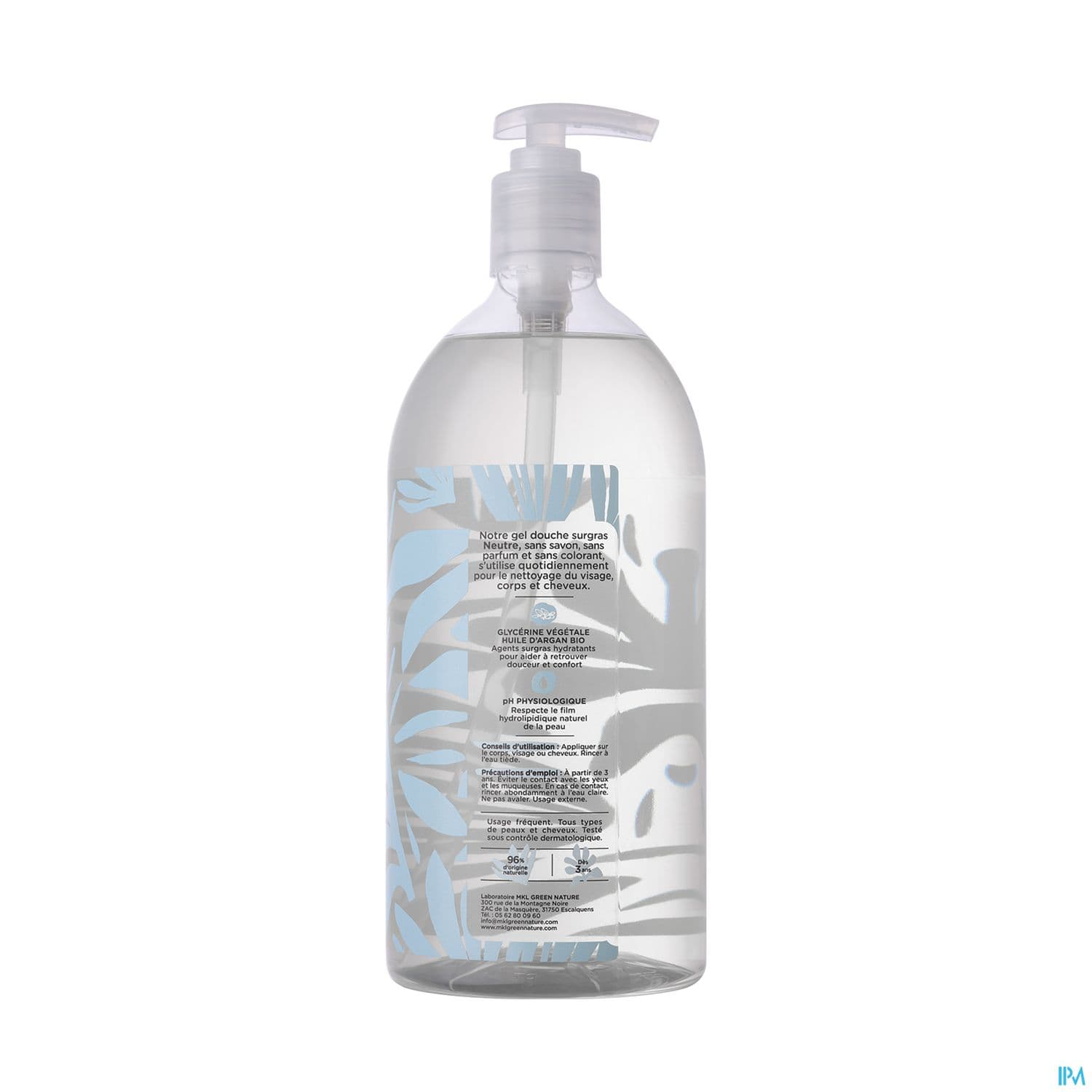 Mkl Green Nature Gel Douche Neutre Cosm'ethik 1l